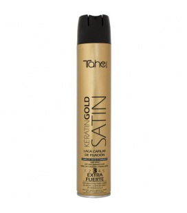 Tahe Keratin Gold Satin Lacquer Dry Or Damaged Hair Fixation 3 400ml