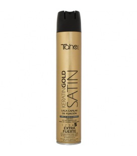 Tahe Keratin Gold Satin Lacquer Dry Or Damaged Hair Fixation 5 400ml