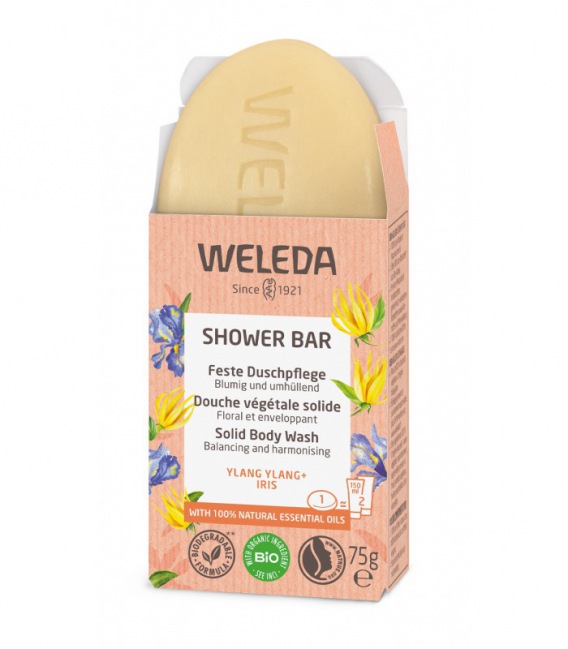 Weleda Floral Enveloping Solid Shower Soap 75 ml