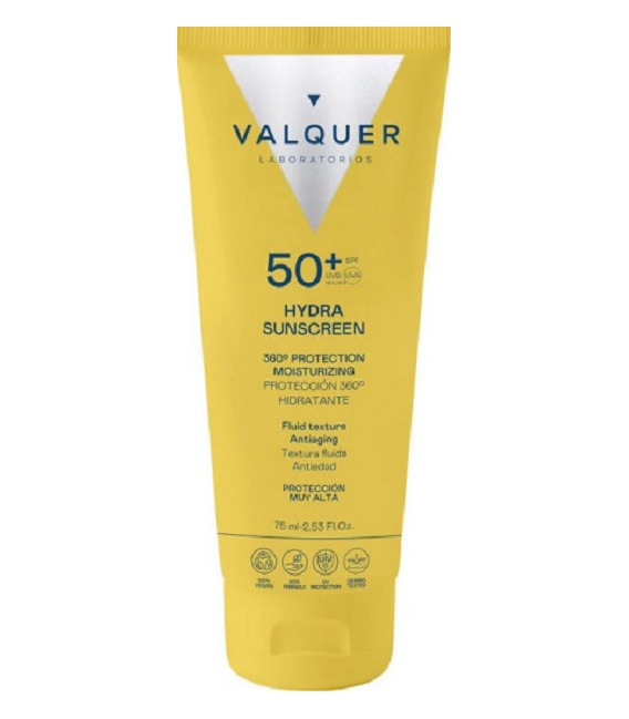 Valquer 50+SPF Hydra Sunscreen 75ml