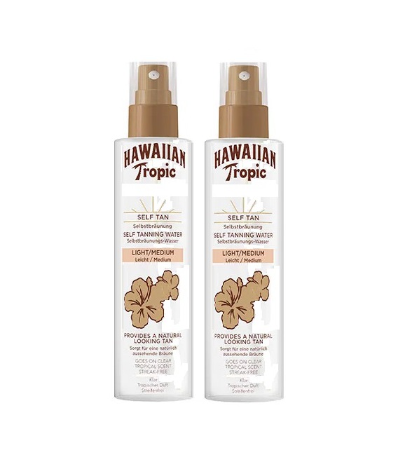 Hawaiian Tropic Self Tanning Water Light-Medium 190 ml 2 Units pack