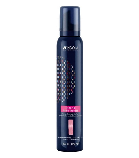 Indola Color Style Mousse Strawberry Pink 200ml