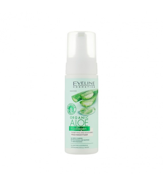 Eveline Organic Aloe Purifying and Soothing Face Wash Foam 150ml