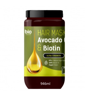 Bio Naturell Ultra Strong Avocado Oil and Biotin Mask 295ml