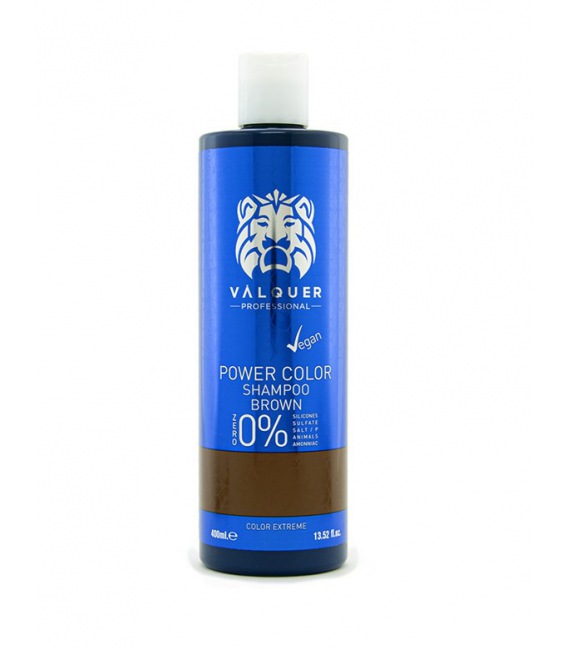 Valquer Shampooing Puissance Brun 0% 400 ml