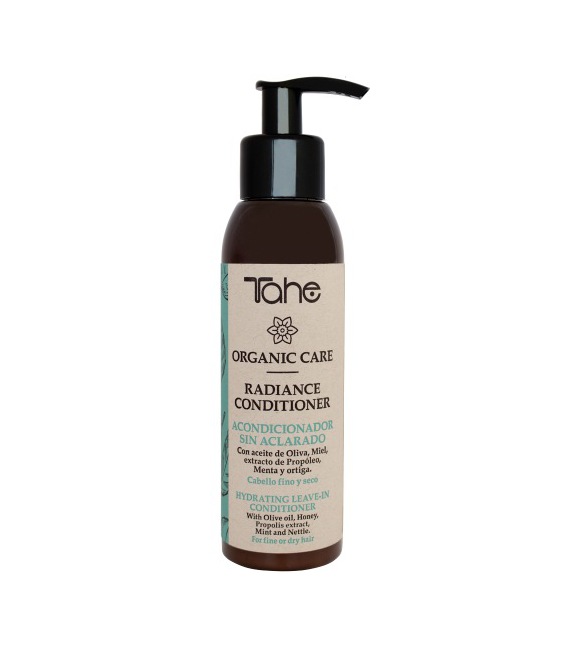 Tahe Moisturising Conditioner No-Rinse Radiance Conditioner Organic Care Fine Hair 100ml