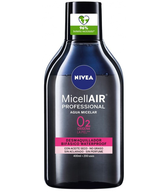 Nivea MicellAIR Micellar Water O2 Biphasic Waterproof 400ml