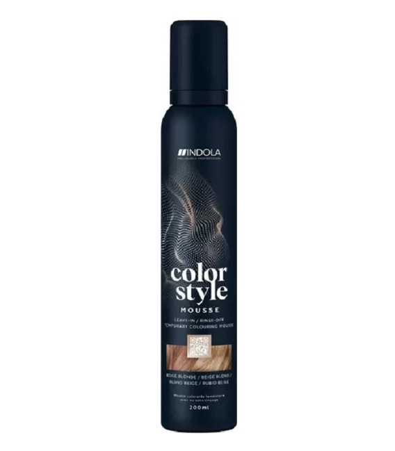 Indola Color Style Mousse Beige Blonde 200 ml