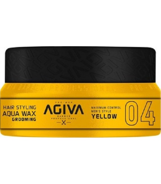 Agiva Hair Styling Aqua Wax Grooming Yellow 04 90ml