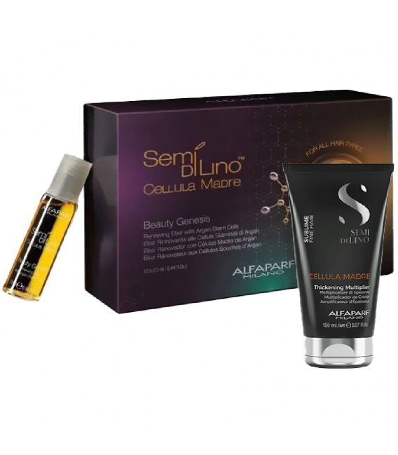 Alfaparf Semi di Lino Pack Cellula Madre Beauty Genesis + Thickening Multiplier