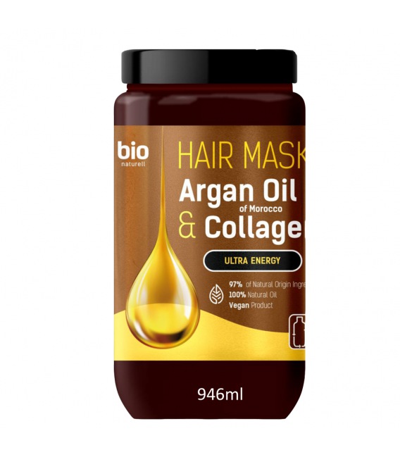 Bio Naturell Mask with Moroccan Argan Oil and Ultra Energy Collagen 946ml