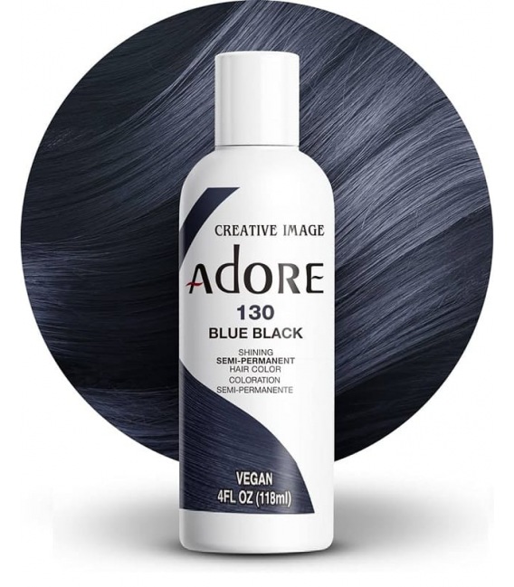 Adore Shining Semi-Permanent Hair Colour 130 Blue Black 118ml