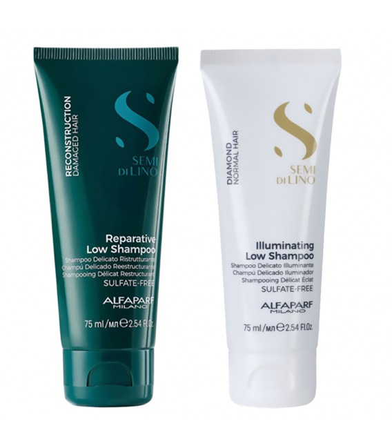 Alfaparf Semi Di Lino Illuminating + Reparative Shampoo Travel Pack