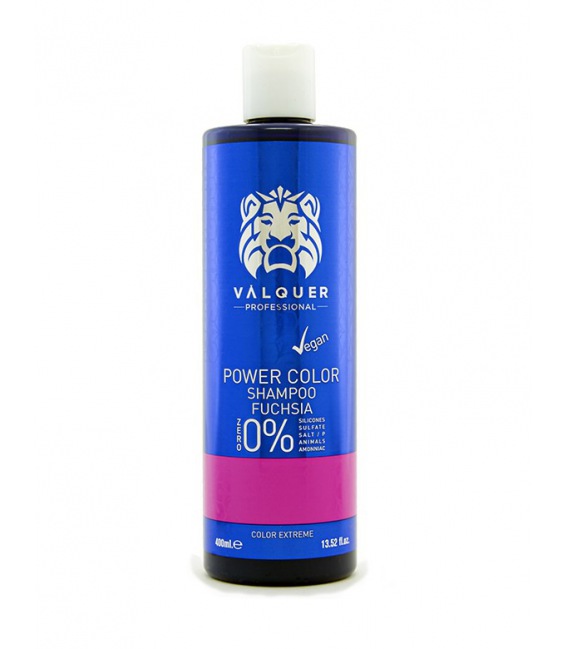 Valquer Champú Power Color Fucsia 0% 400 ml