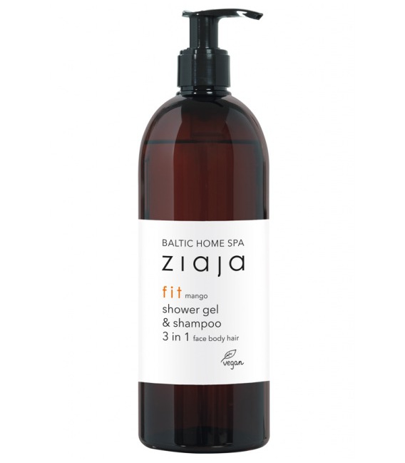 Ziaja Baltic Home Spa Fit Gel De banho E Shampoo Para Rosto, Corpo E Cabelo 500 ml