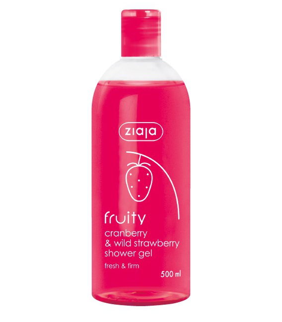 Ziaja Fruity Arando-Vermelho & Morango Silvestre Gel De Banho 500 ml