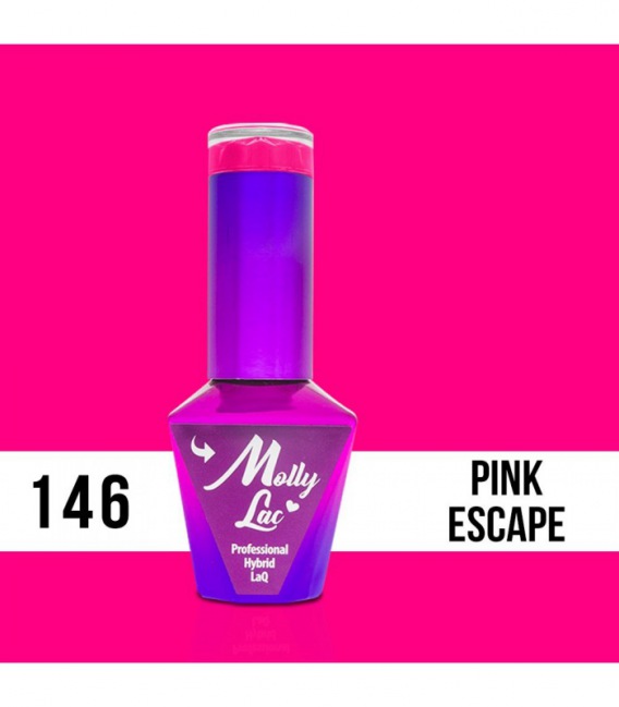 Molly Lac Esmalte semipermanente Pink Escape 10 ml 146