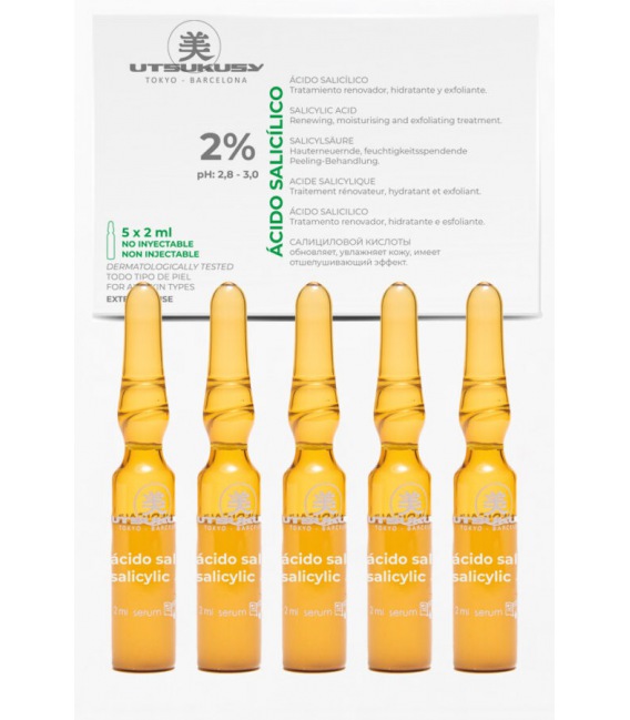 Utsukusy 2% Salicylic Acid Ampoules 5 x 2 ml