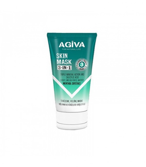 Agiva Skin Mask 3-In-1 Menthol Crystals 150ml