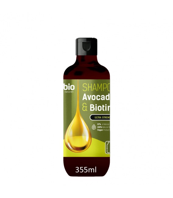 Bio Naturell Ultra Strong Shampoo with Avocado Oil and Biotin 355ml