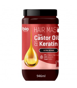 Bio Naturell Black Castor Oil & Keratin Ultra Repair Mask 295ml