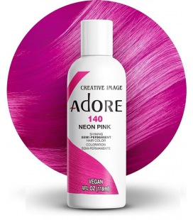 Adore Shining Semi-Permanent Hair Colour 140 Neon Pink 118ml