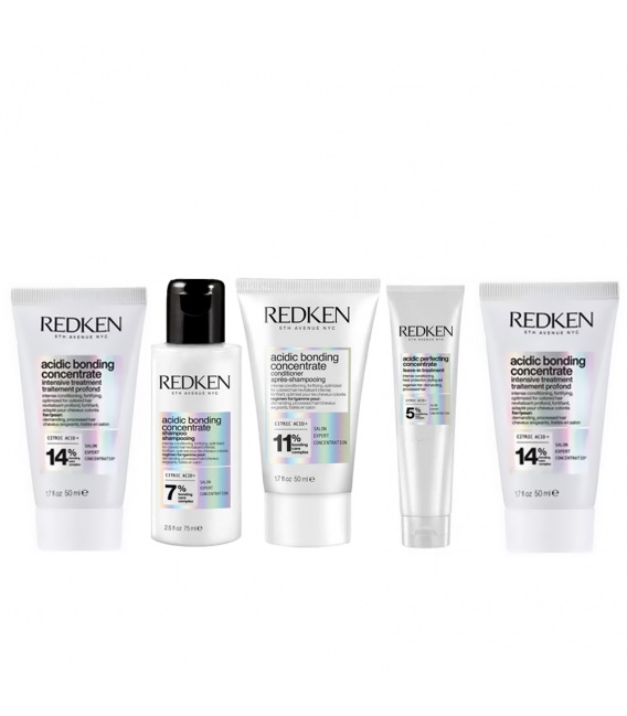 Redken Acidic Bonding Concentrate Travel Pack 5 minis + Necesser